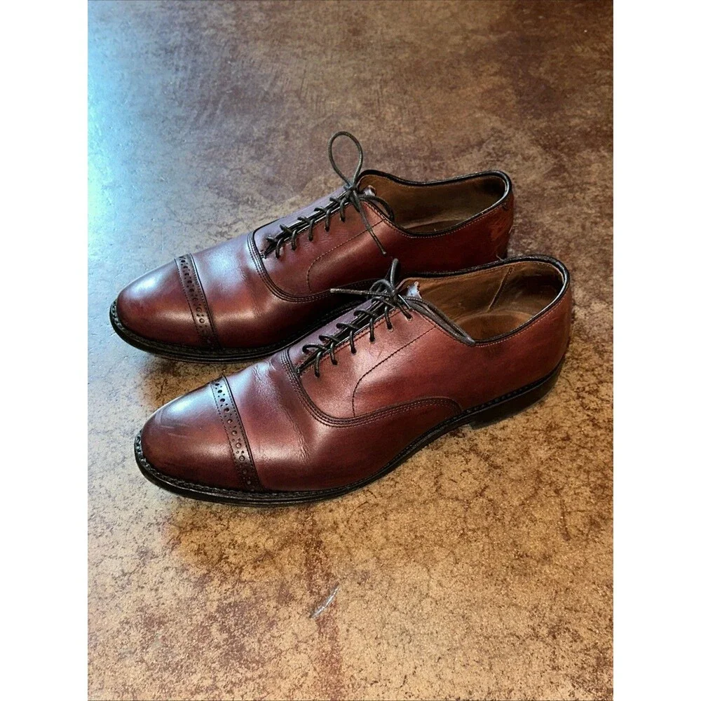 Allen Edmonds Fifth Avenue Merlot 9.5 D Men’s Cap Toe Dress Shoes USA